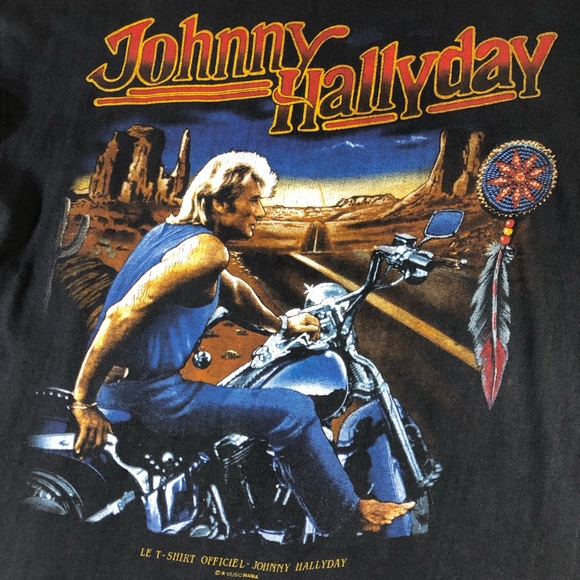 Johnny Hallyday French Rock N Roll Harley Davidson - Picture 3 of 6